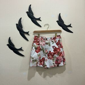 Urban Outfitters X Laura Ashley Floral Print Cotton Shorts - Size 0